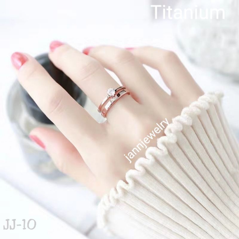 Cincin titanium fashion new anti karat ☆JJ-10☆