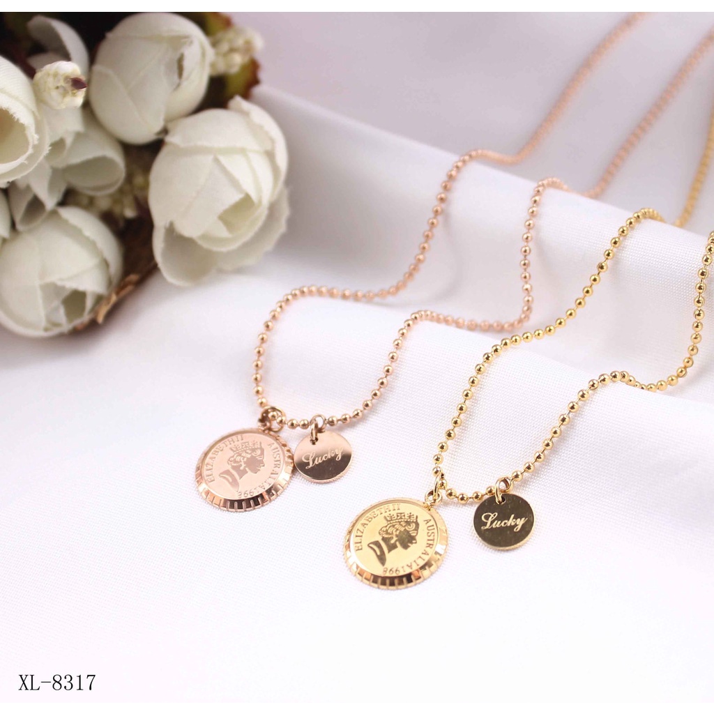 Kalung titanium perhiasan fashion 8317,8382