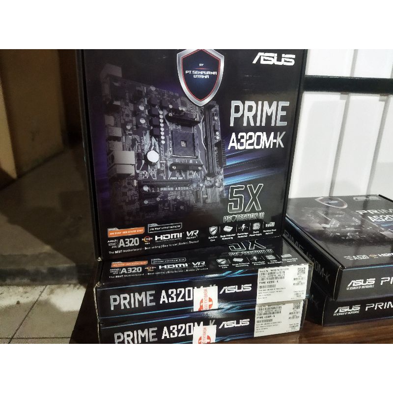Asus Prime A320M-K Baru Garansi Resmi 3 Tahun