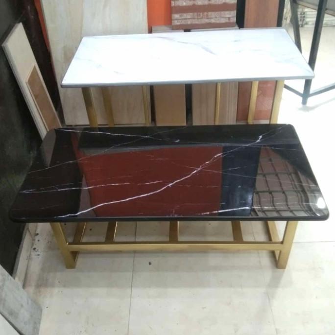 Granit Top Table Meja Makan 60X120 (Tinggi Kaki 70Cm) Otislapak