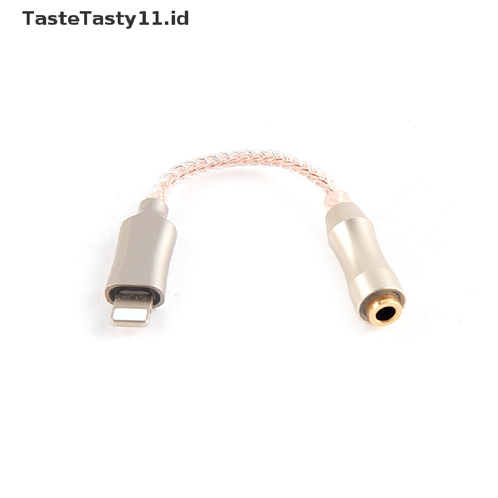 【TasteTasty】 Lightning To 3.5mm DAC Earphone Amplifie Digital Decoder Aux Audio Hifi Adapter .