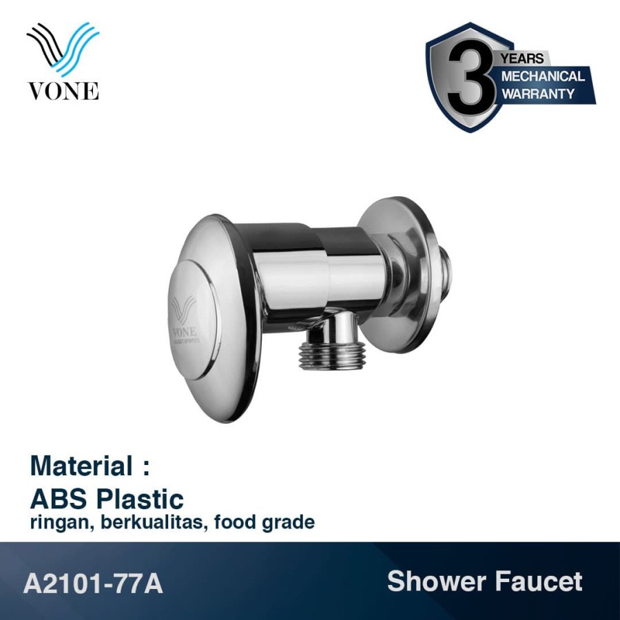 VONE A2101-77A Keran Stop Kran Air Single Shower Dinding Tembok ABS