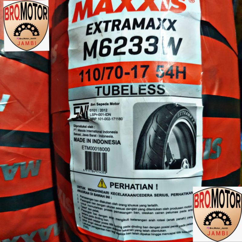 Ban Maxxis extramaxx 110/70-17
