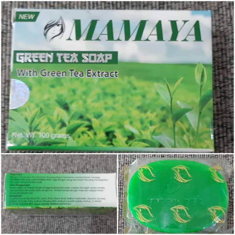 SABUN GREEN TEA MAMAYA 100gr BPOM