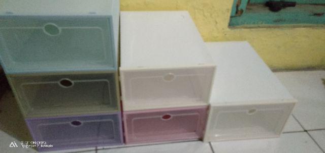 Kotak Sepatu | Shoes Box | Box Sepatu Lipat Transparan Murah | Tempat Sepatu | Kotak Serbaguna
