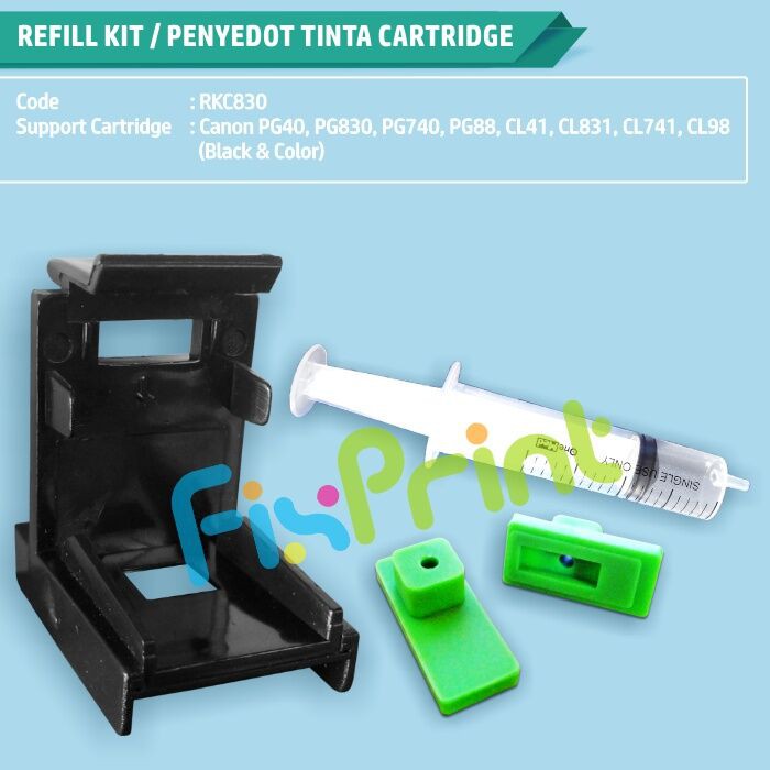 Refill Kit Canon 40 41 Tool Kit Penyedot Tinta Cartrige PG40 CL41 PG830 CL831 PG740 CL741 PG88 CL98