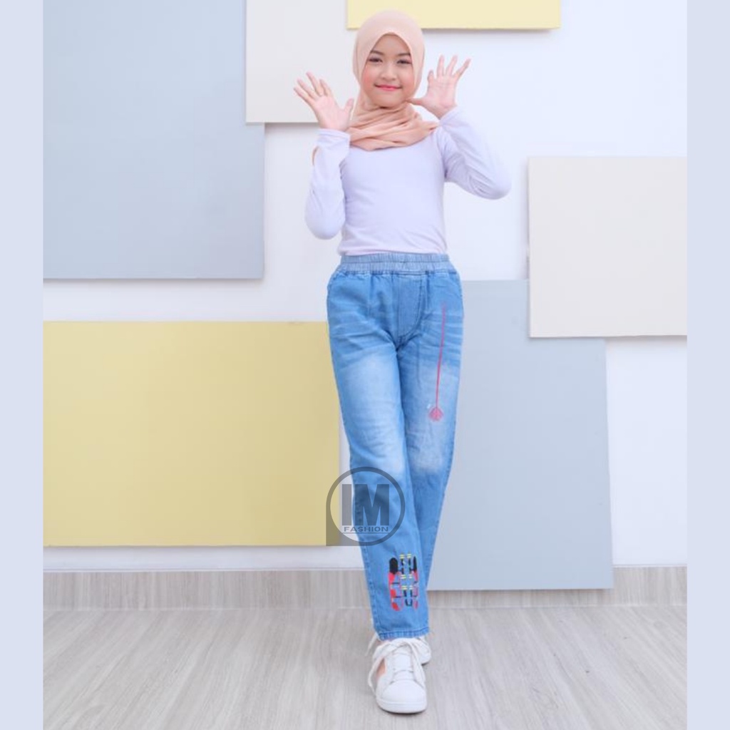 Celana Jeans Anak Perempuan / Celana Jeans Anak Usia 10 Tahun / Celana Panjang Anak Perempuan