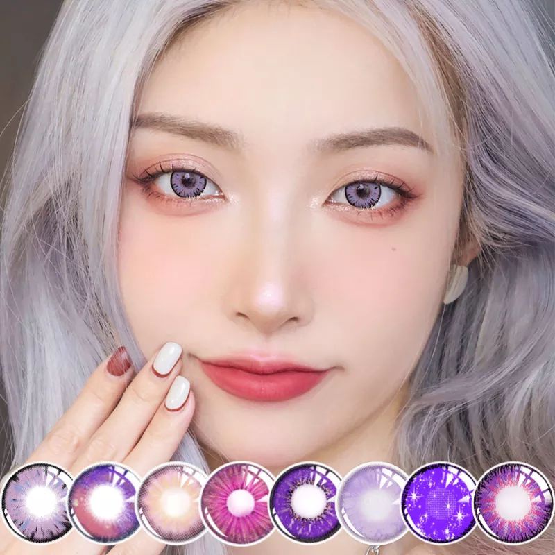 SOFTLENS COSPLAY ANIME HALLOWEEN SERI UNGU VIOLET PURPLE CRAZY LENS