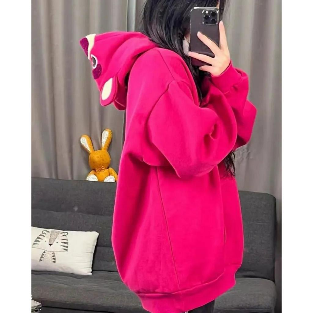 Sweater Hoodie Disney Lotso Cute High Quality Premium Size M L XL / Atasan Wanita 2023 Switer Hoodie Unisex Viral Sweter Hoodie Pria Wanita Korea Style Import Sweatshirt Wanita