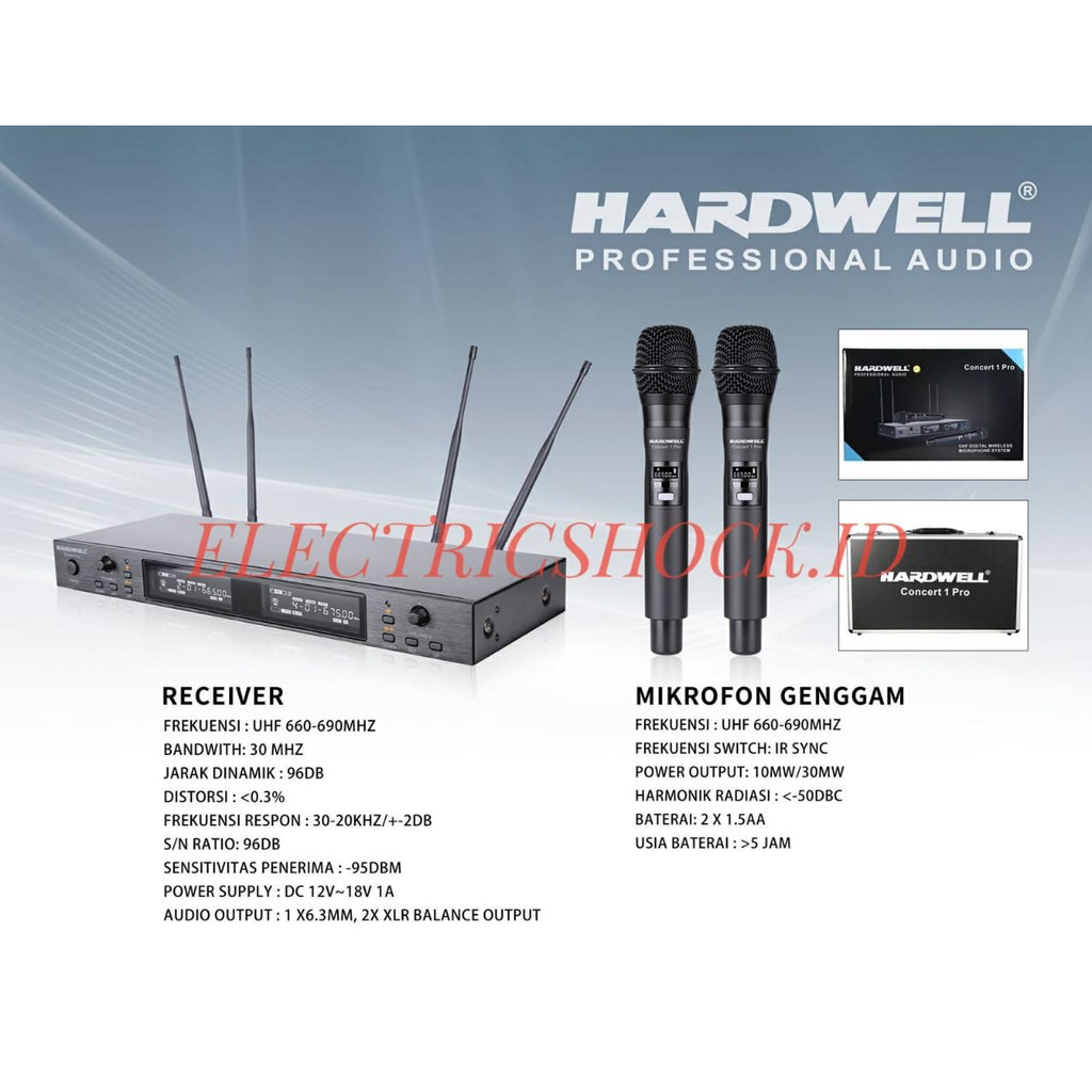 MIC WIRELESS HARDWELL CONCERT 1 PRO / CONCERT 1PRO ORIGINAL HANDHELD