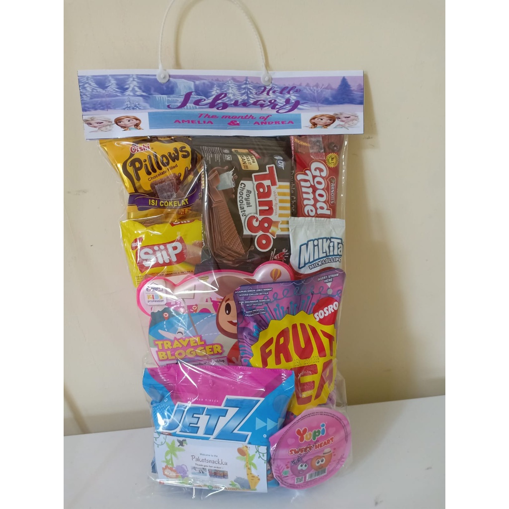 

Souvenir / snack ulang tahun / paket snack ultah / bingkisan / goodybag