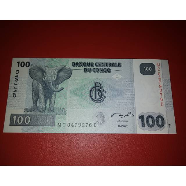 Uang Asing Congo 100 Cents Francs