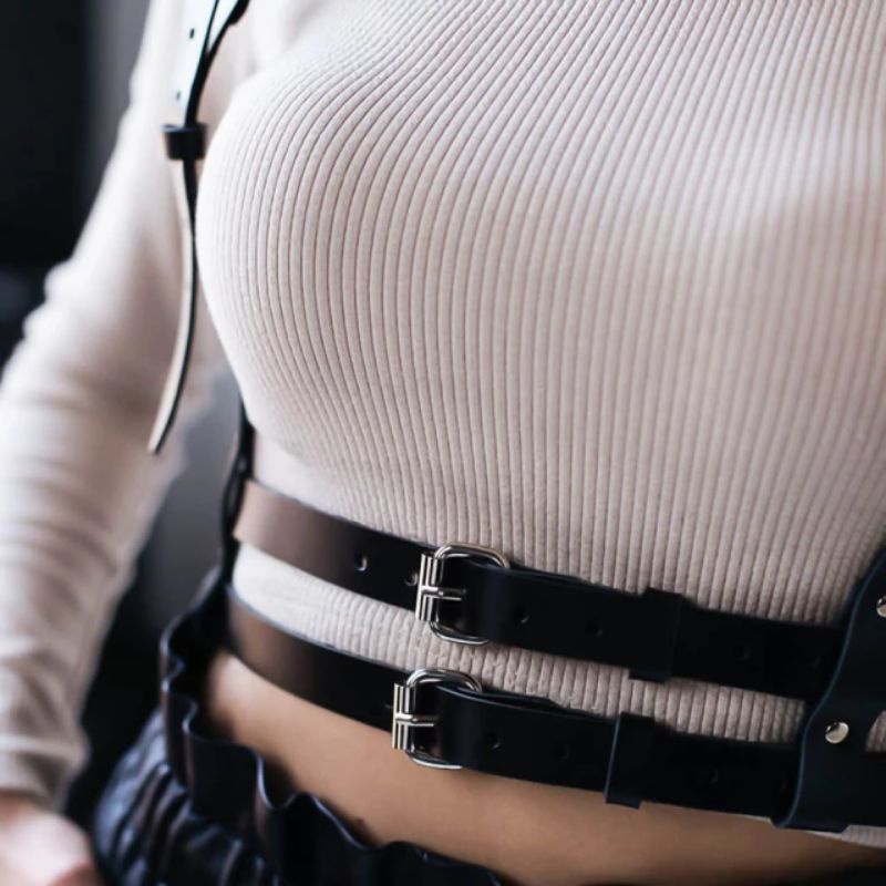 [HF006] Body Belt Harness Fashion double simple layer