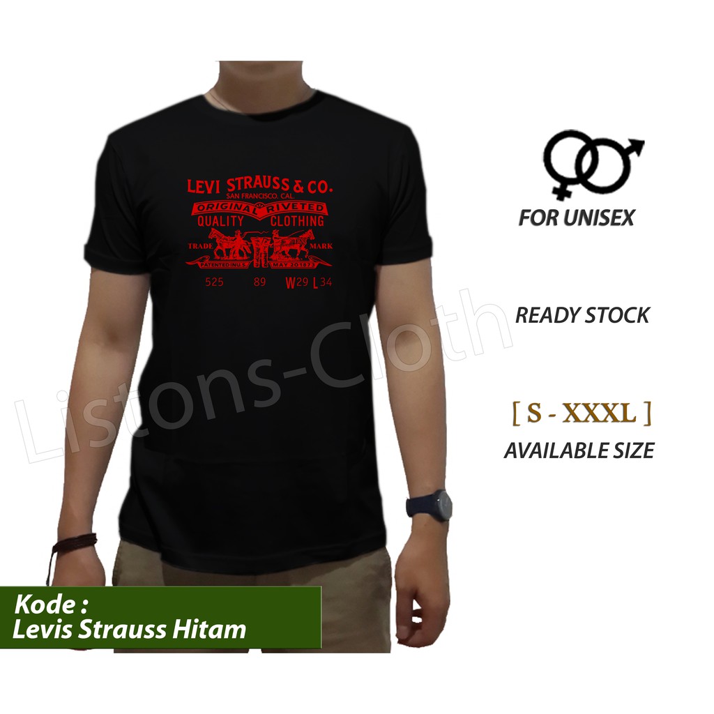 Kaos Levis Levis Baju Kaos Distro Kaos Cowok Kaos Pria