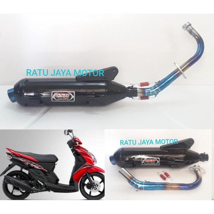 Knalpot Racing Bobokan Model Tsukigi Mio Soul karbu lama