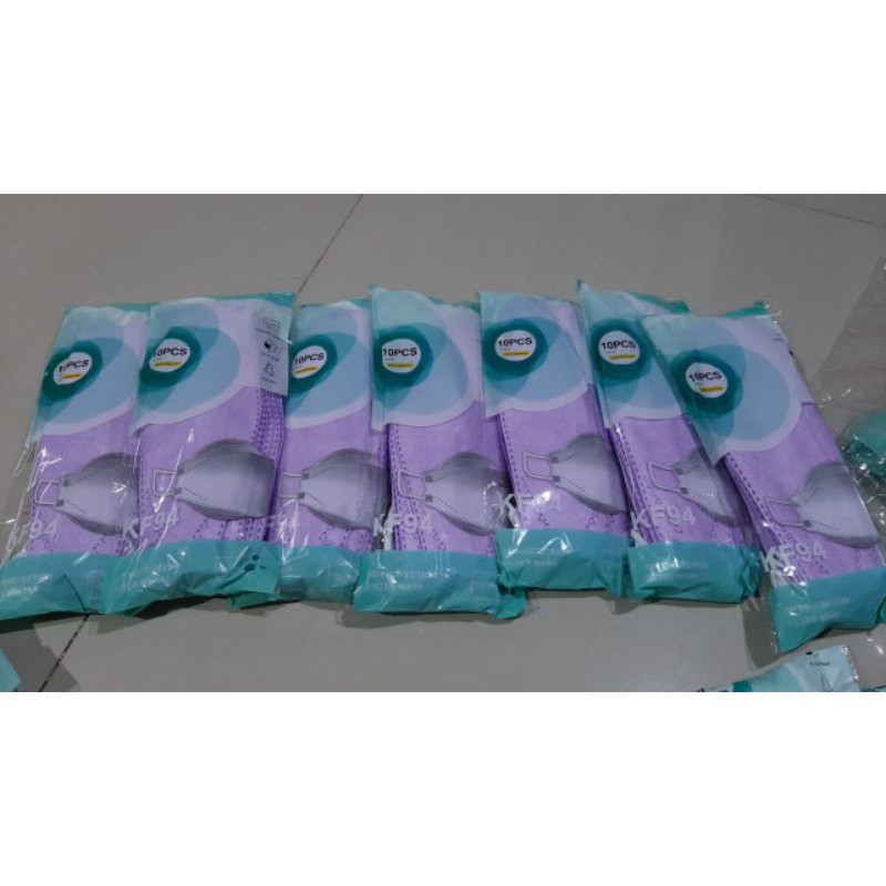 KF94 Masker Warna Lilac - Lilac - KF94 Ungu Muda