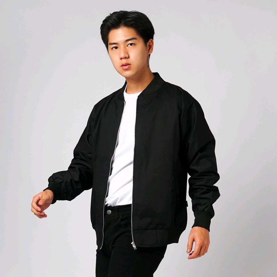 Jaket Pria Bomber Canvas - Jacket Bomber Pria