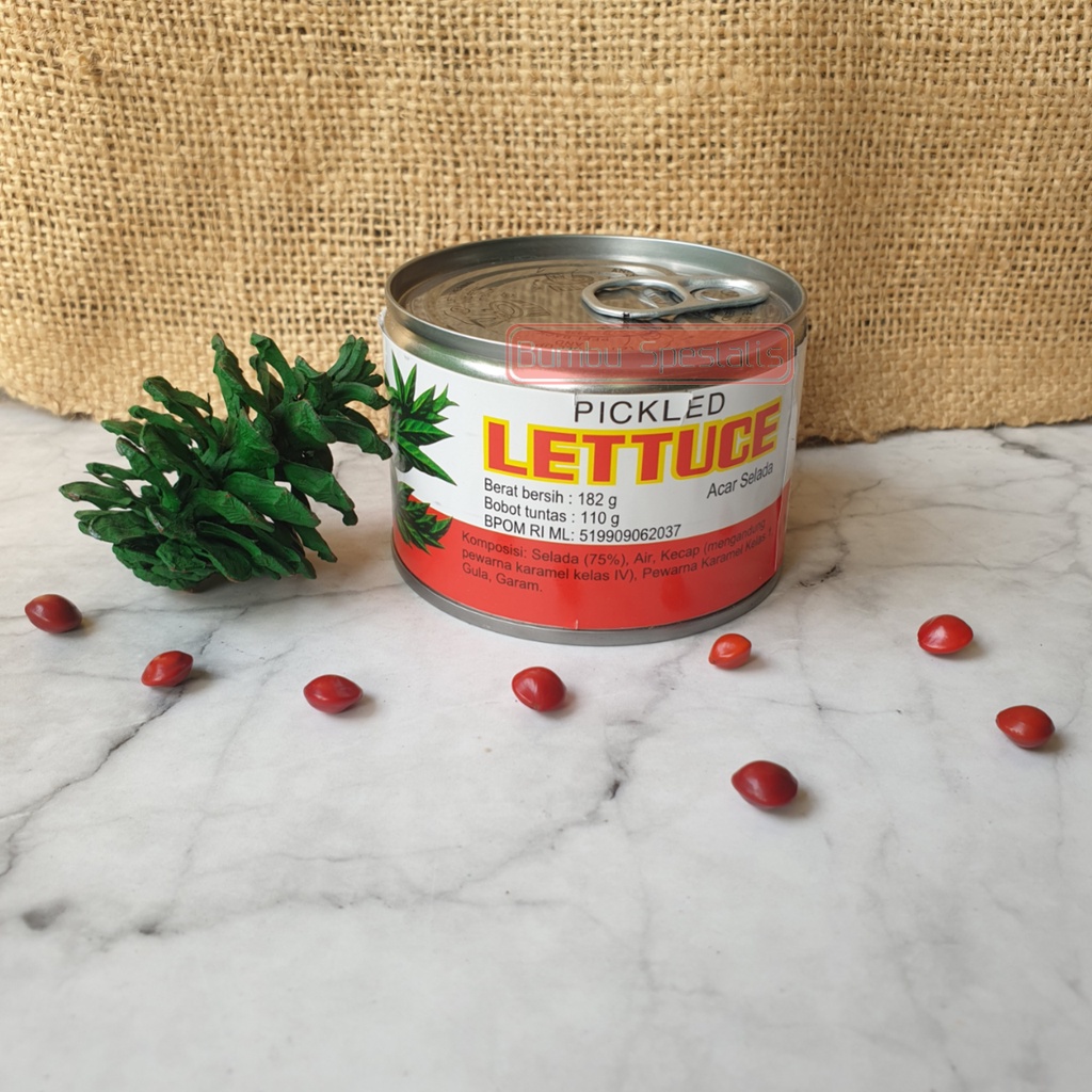 pickled lettuce acar selada kaleng ikps 182 gr