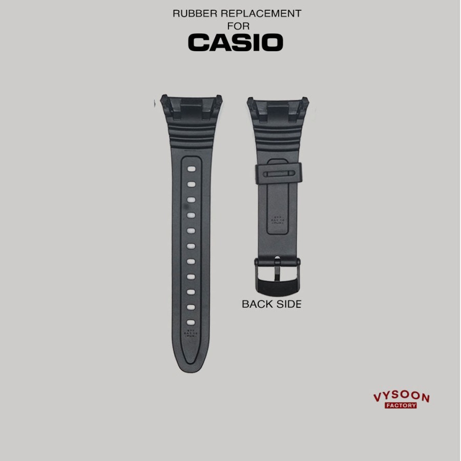 Strap Tali Karet Rubber Casio Original Pengganti W-96H W96H W96 H