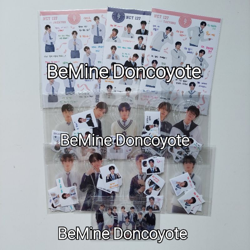 NCT BACK TO SCHOOL BOOKMARK MARK JAEMIN JENO JISUNG HAECHAN