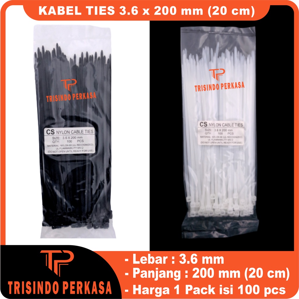 Kabel Ties Cable Tie 3.6 x 200mm (20cm)