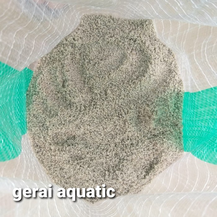 1karung pasir silika abu2 butiran halus aquascape aquarium