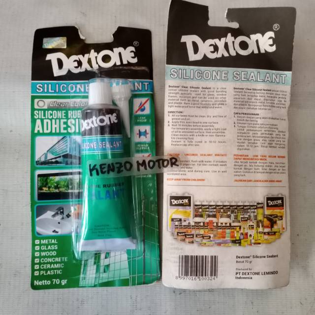 

LEM AUTO SEALER SEALENT SILICONE LEM KACA BENING CLEAR PUTIH 70 GRAM