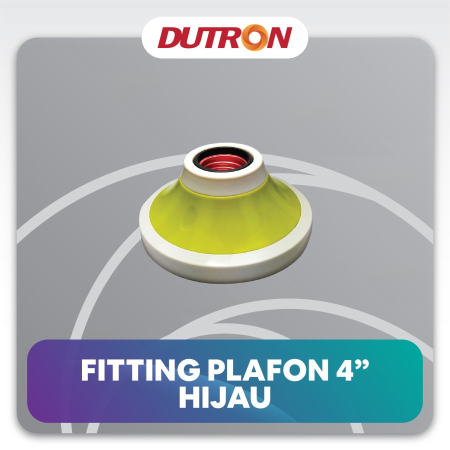 Fitting Lampu Plafon Bulat Fiting Lampu Plafon Bulat 4 inch E27 DUTRON Fitting Plafon