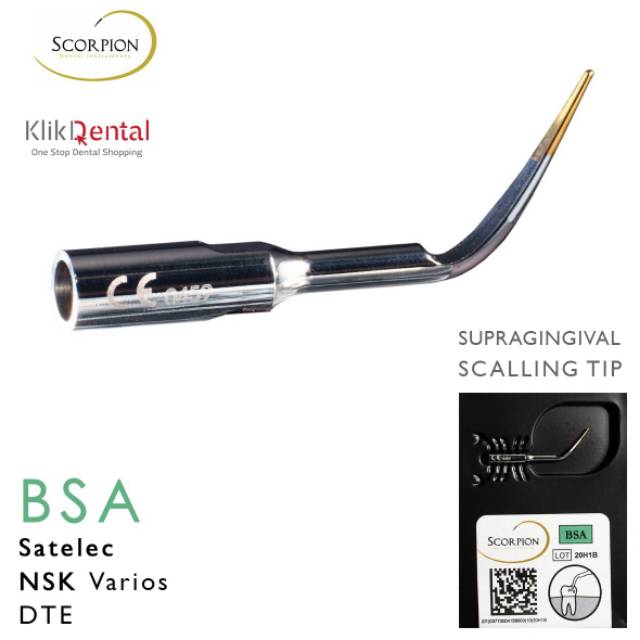 KLIK DENTAL Scorpion Scaler Tip Universal ( B ) for Satelec