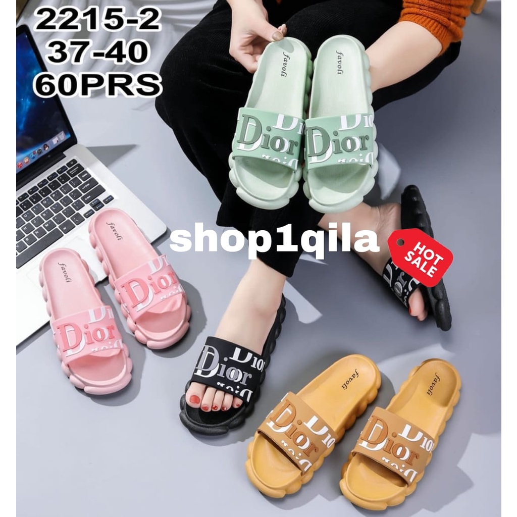 SANDAL SELOP WANITA  BAHAN KARET JELLY  2215 SIZE 37-40