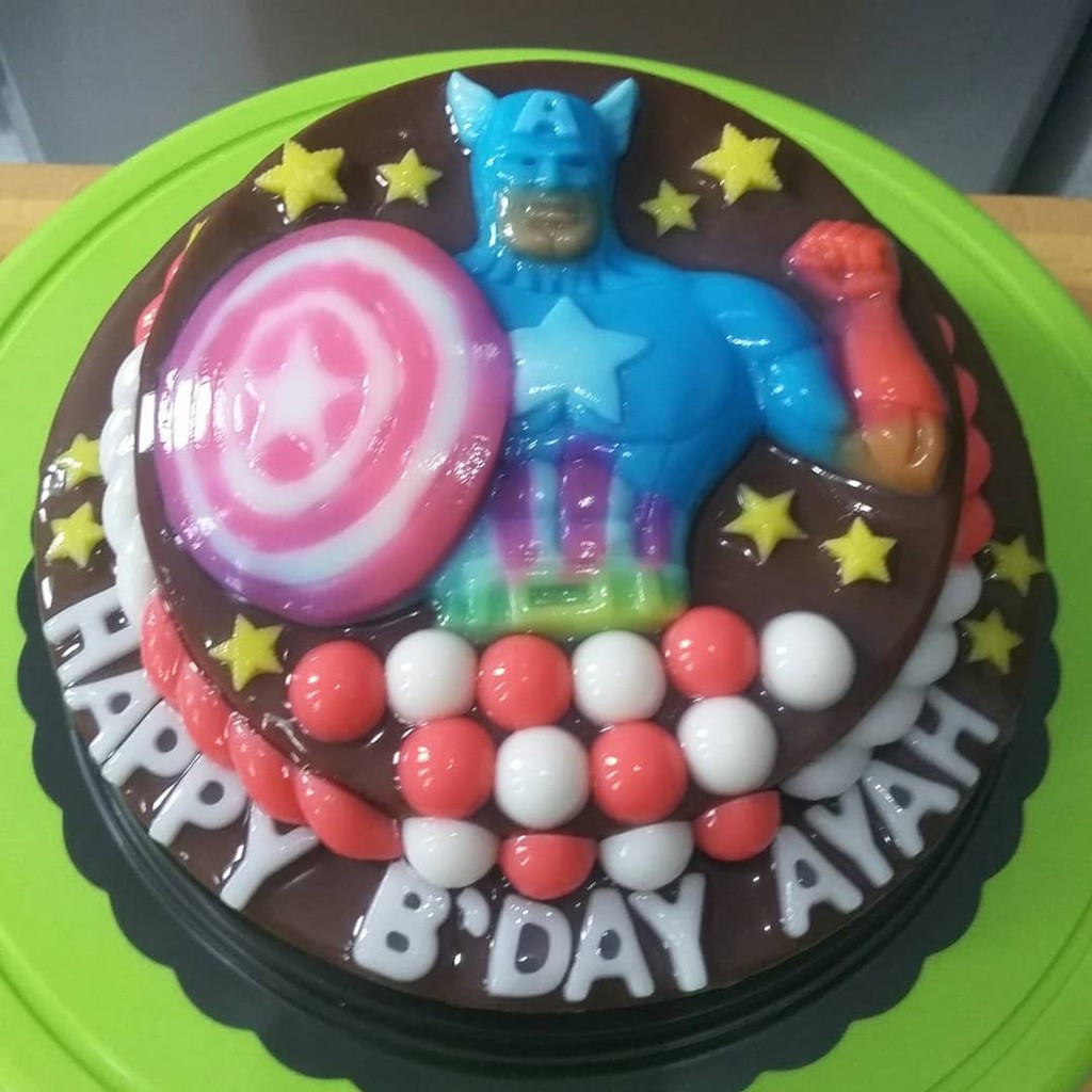 

Puding Susu Captain America