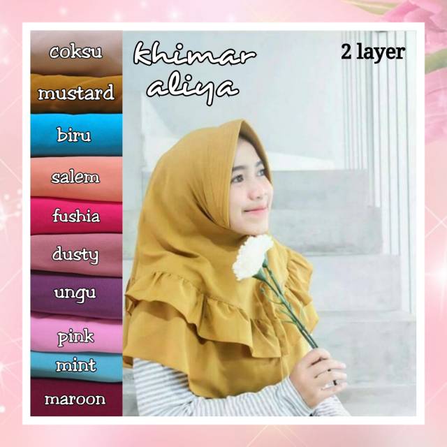 Khimar Aliya jilbab cantik instan hijab modern