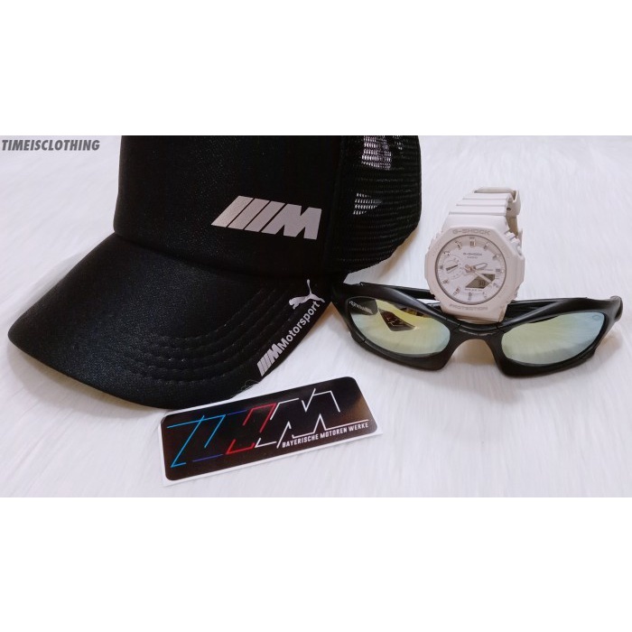 SNAPBACK Topi Trucker BMW/Topi Distro BMW M Logo Silver Printed TIC