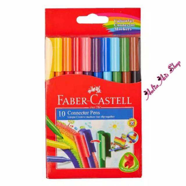 

FABER CASTELL 10 connector pens