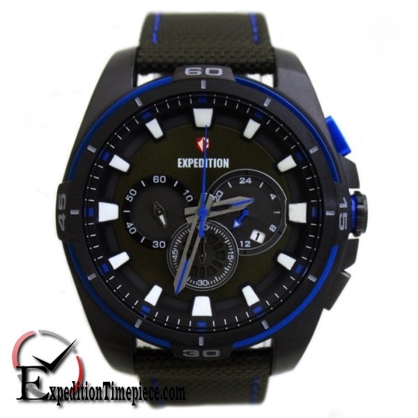 Jam Tangan Expedition E 6635 M Black Blue