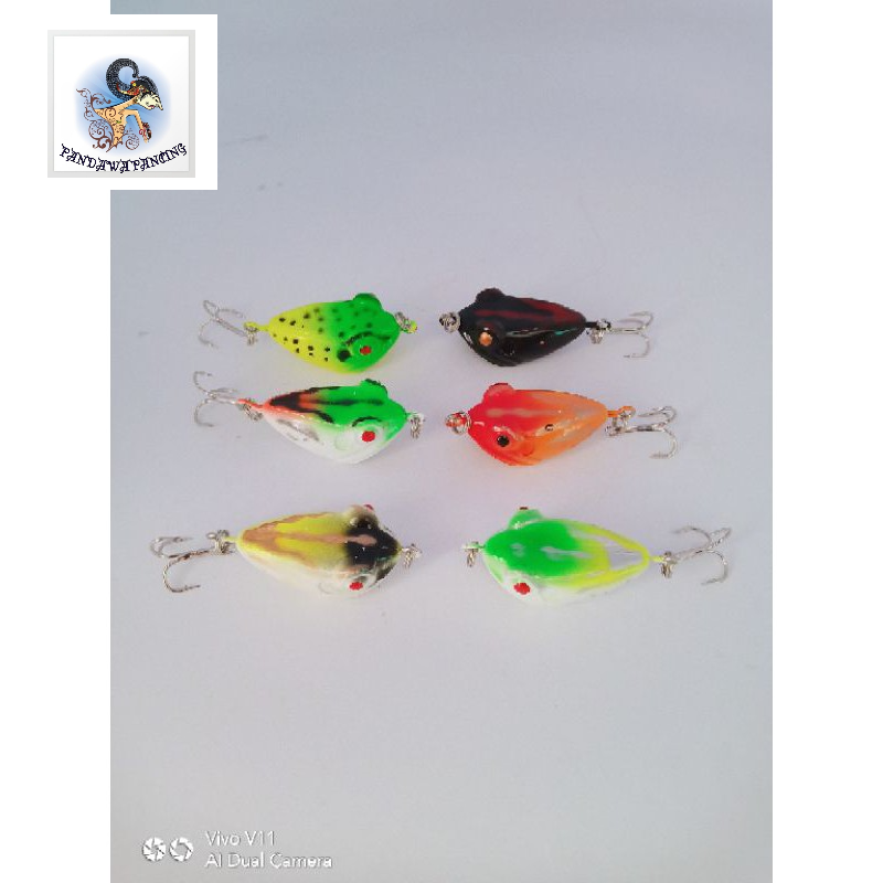 umpan pancing casting hard frog lures minow umpan kodok kodokan umpan mainan