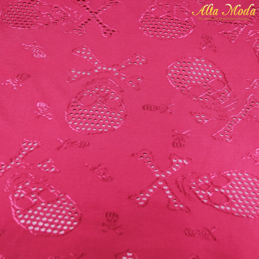 

Alta Moda Jacquard Bordir Motif Tengkorak Warna Pink (1M)