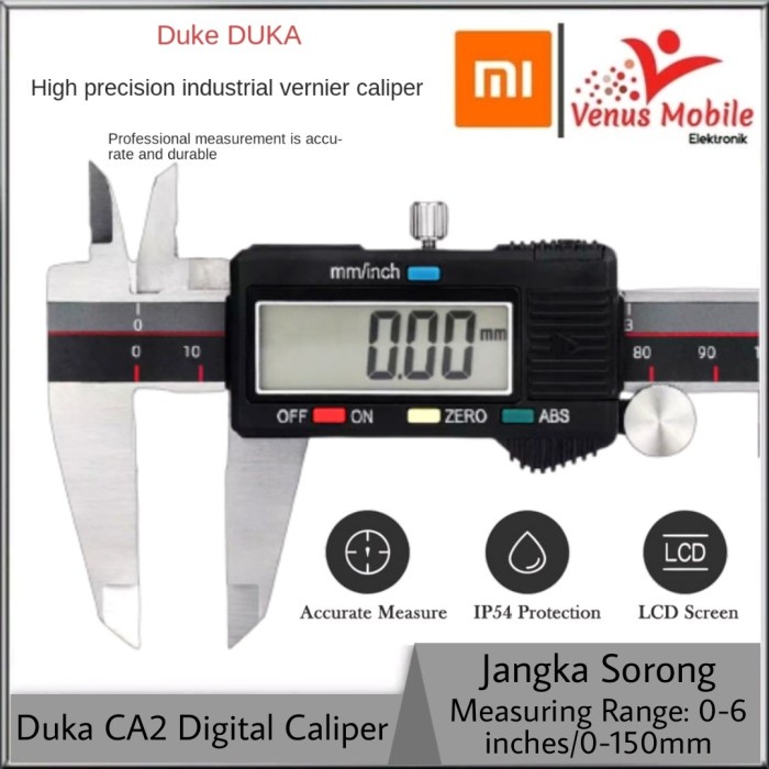 

Duka Caliper 150Mm 6 Inc Lcd - Sigmat Jangka Sorong Digital