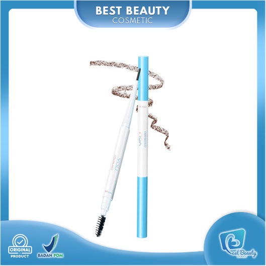 ★ BB ★ Y.O.U Colorland Ready To Go Brow Pencil | Waterproof Smooth Fuller-looking Brows Moisturizing - YOU Pensil Alis