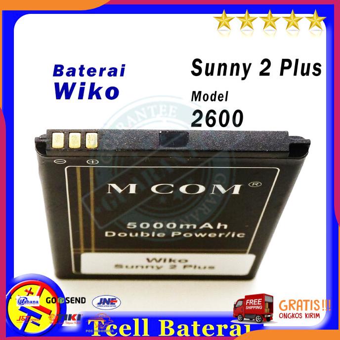 Acc Hp Baterai Wiko Sunny 2 Plus 2600 Mcom