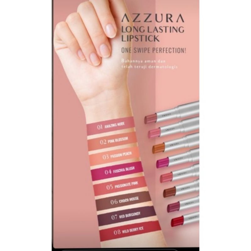 AZZURA LONGLASTING LIPSTICK MATTE/ AZZURA LIPSTIK TAHAN LAMA /BPOM