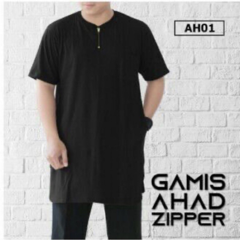 Kaos Gamis Pria Zipper