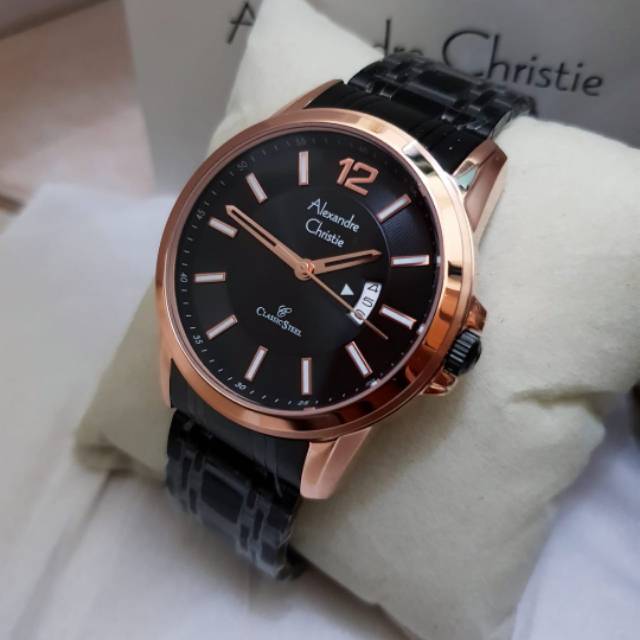 Alexandre christie original Ac8325 black rosegold