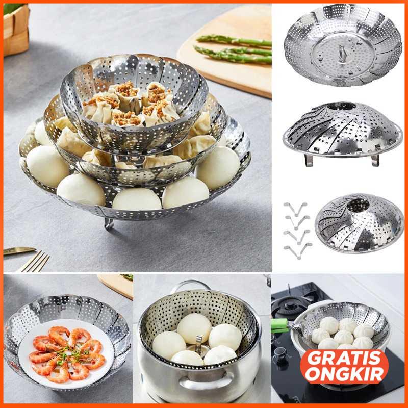 LIFE Nampan Pengukus Lotus Steaming Tray Retractable - 679584