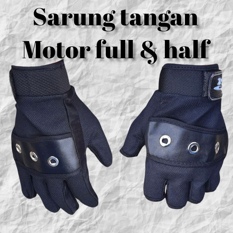 sarung tangan motor full jari/setengah jari