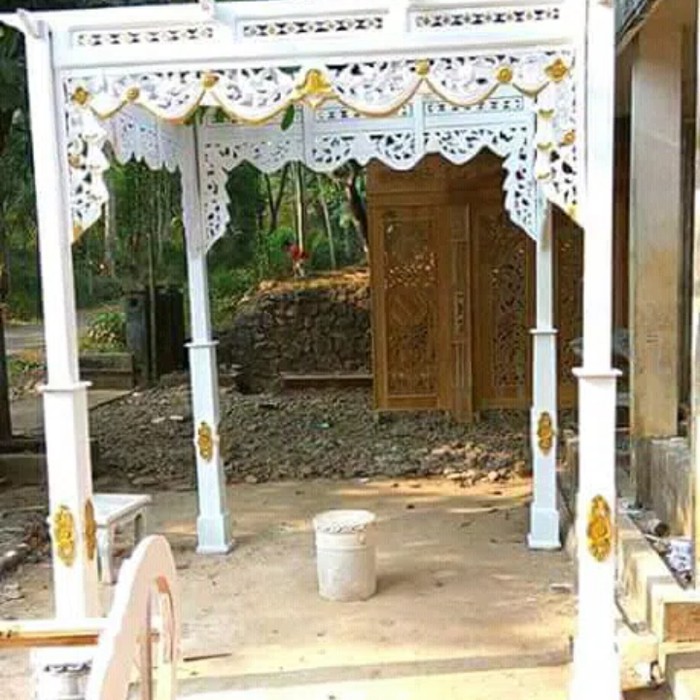 Pergola pintu masuk dekorasi pelaminan