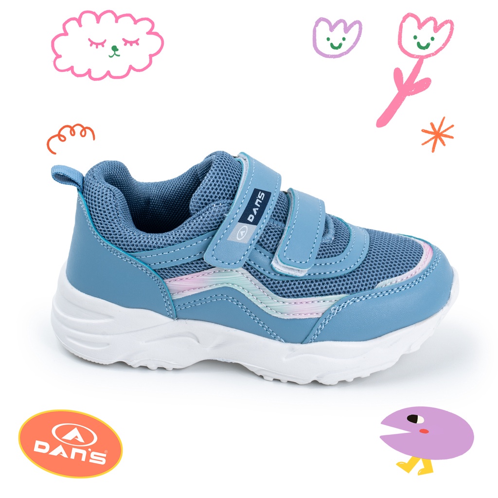 Dans Zella Sepatu Sneakers Anak Perempuan - Blue