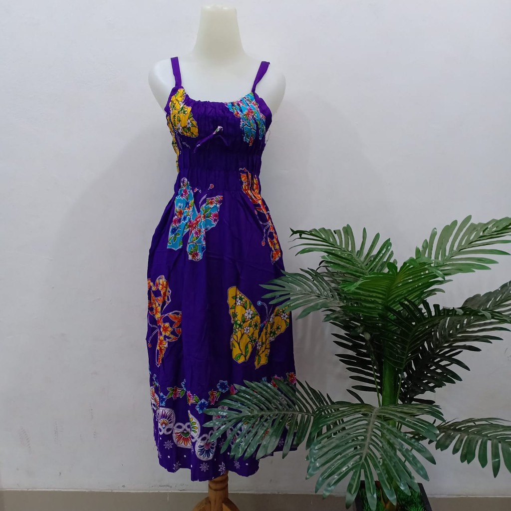 NEW DASTER  TALI KECIL Serut Dada Motif Kupu Kupu By Lie Ing