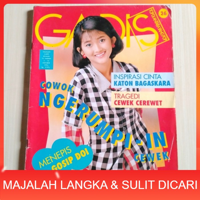 Majalah GADIS No.26 Okt 1994 MARTHA ROSA (RARE ITEM) Langka