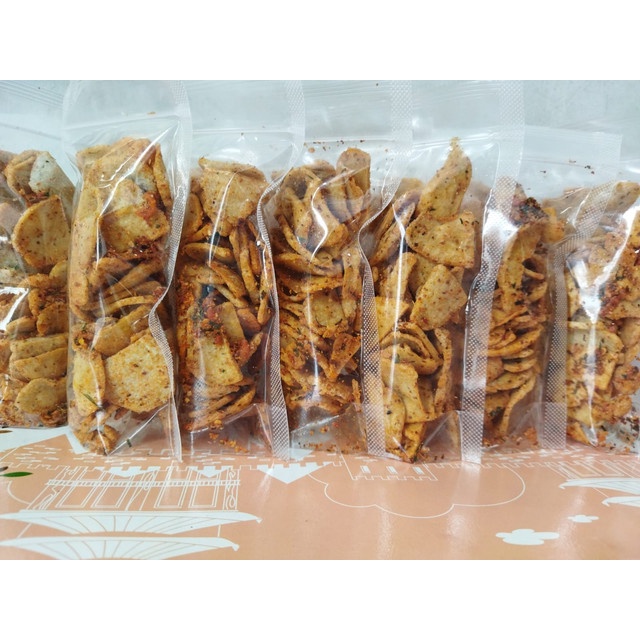 

Bakso kering Manbe kemasan pouch